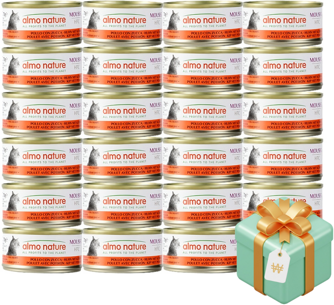 알모네이쳐 캣 HFC 무스 닭고기와 호박 캔, 24개