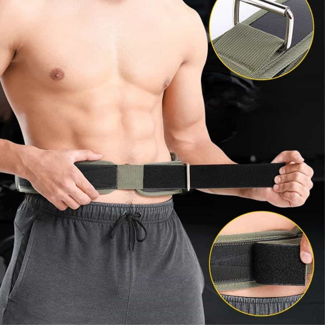 이중 레이어 요추 보호용 허리 밴드 복대 허리견인기 보호대밴드 허리받침대 허리보호쿠션, PINK