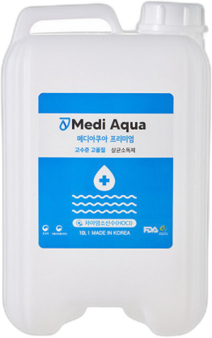 메디아쿠아 말통 대용량 살균소독제 소독, 10L, 1개