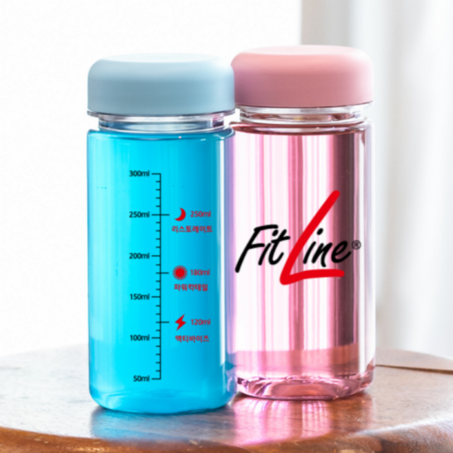 눈금 피트라인 보틀 350ml, 1개, 블루