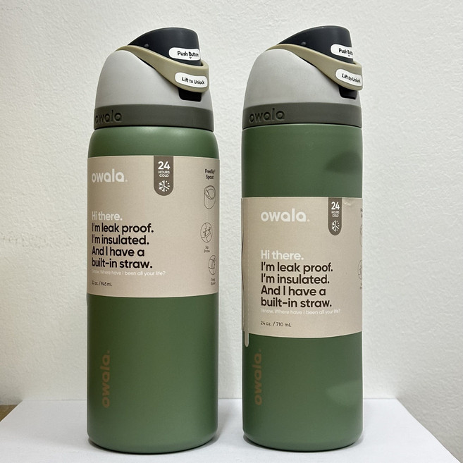 오왈라 FreeSip 프리십 인슐레이티드 텀블러 24oz 32oz, 710ml, 31