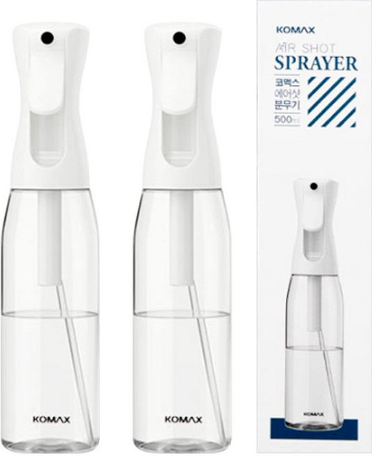코멕스 에어샷 분무기 500ml X 2개, 화이트