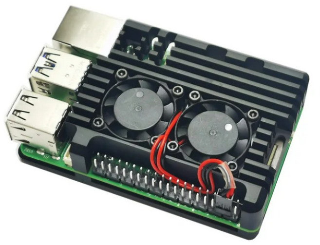 라즈베리파이 5 듀얼 쿨러 케이스, 1개