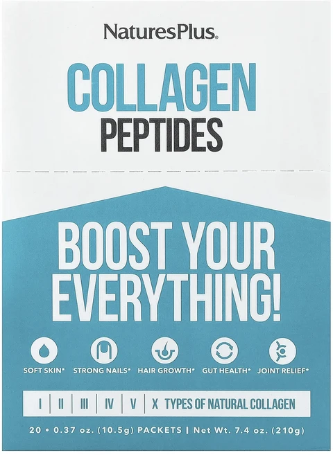 몸관리하세요 겨울입니다 NaturesPlus 콜라겐 펩타이드 스틱 팩 20개 개당 10.5g (0.37oz) 특별관리진행, NaturesPlus콜라겐펩타이드스틱팩20개개당105g, 1개 - 쿠팡
