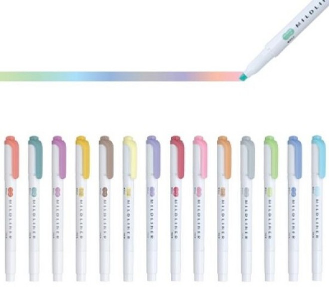 아트박스/지브라 [00032239] 마일드라이너 형광펜 낱자루 에센티소프트 MILD LINER, ME-브라운