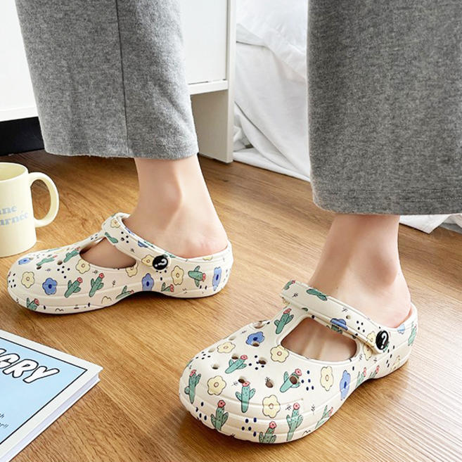 Modern Fashion 여성 발편한 샌들 플라워 다용도 슬리퍼 X89