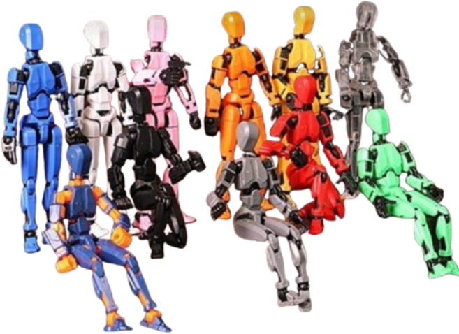 토이플래닛 다관절 액션 피규어 11종, 1세트, 혼합색상11종, 135mm