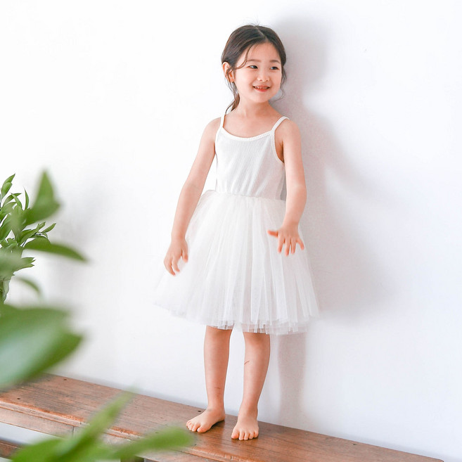 하우웰 슈가골지 튜튜 나시 원피스