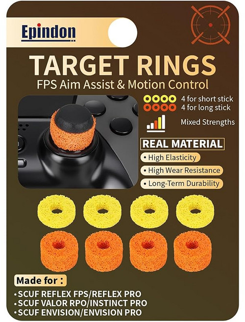 Epindon Target Rings | FPS Aim Assist Precision Motion Control | Made for SCUF REFLES VALOR PRO/I
