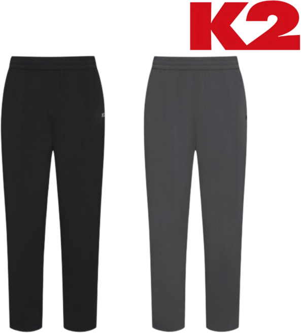 [매장발송] K2 남성 바지 봄 여름 나일론 스판 시원하고 신축성 우수 허리밴딩 편한 빅사이즈 트레이닝복 팬츠 일상 외출 사무실 등산 캠핑 골프 여행 운동 아웃도어 하의