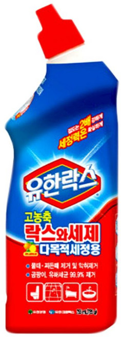 유한락스 고농축 락스와세제 다목적세정용, 755ml, 1개