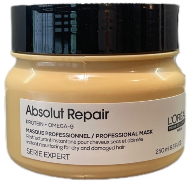 (국내정식유통) 로레알프로페셔널 앱솔루트 리페어 마스크 250ml 미용실정품 극손상 모발용 미용실 트리트먼트, 1개