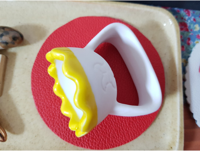 노랑 백토웨이브 얼굴괄사 백토로 빚은 마사지 툴, 노랑백토웨이브, 1개, 옐로우