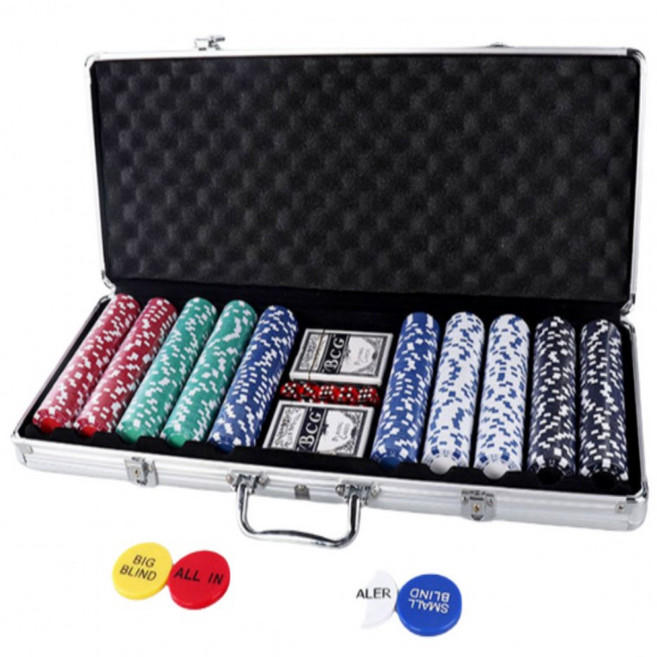 국제규격 경기용 카지노칩 세트 포커 홀덤 게임 카드게임 100P 200P 300P 500P, 1개, ☆카지노칩세트(200P)