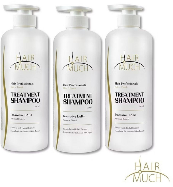 HAIR MUCH 養護髮專用養髮精 無矽靈咖啡因洗髮精 孕婦可用, 1個, 買二送一(超值組), 700ml