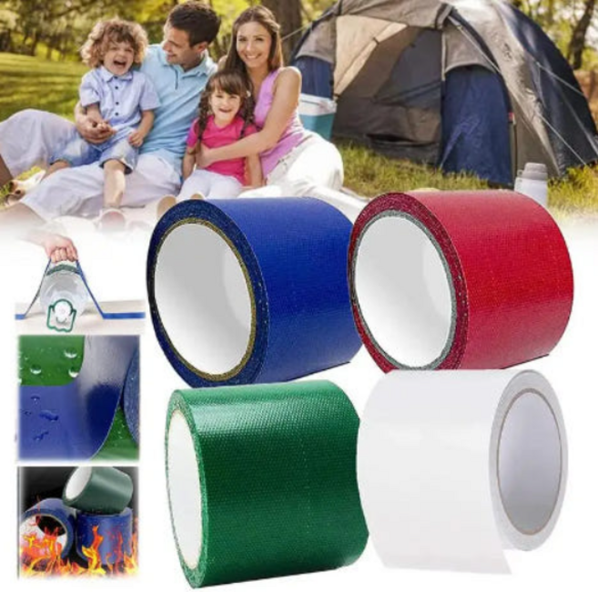 방수 PVC 텐트 수리 테이프 캔버스 천막 수선 타포린 패치 150mm (A1839)