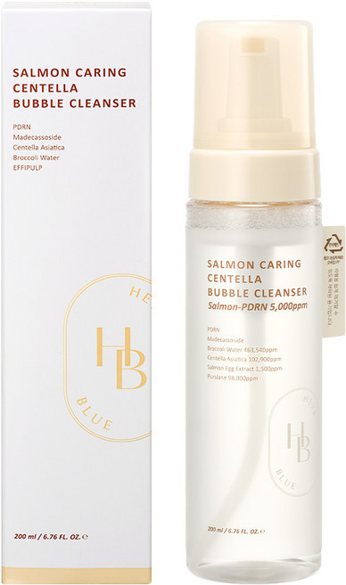 헤브블루 살몬 케어링 센텔라 버블 클렌져, 1개, 200ml