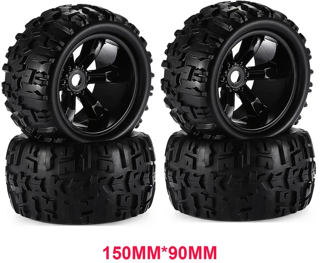 4개/갑 1/8 스케일 17mm 육각 RC 트럭 타이어 휠 세트 Traxxas Maxx Tmaxx E-Revo Revo 3.3 JLB Cheetah M, 01 8477 Tire