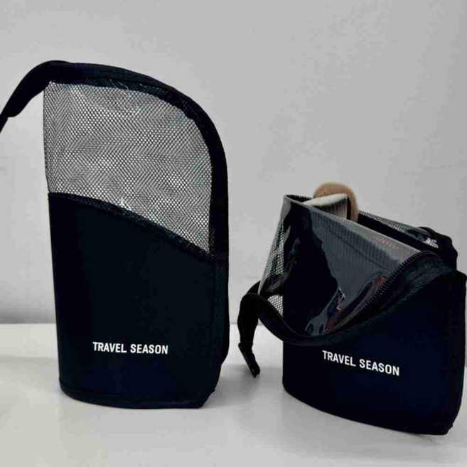스탠드형 메쉬 브러쉬 파우치 케이스 코스메틱수납