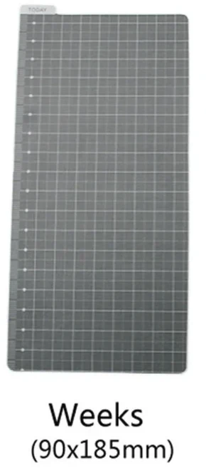 Fromthenon 여행자 노트 쓰기 보드 PP 플레이트 A5 A6 표준 여권 주 쓰기 매트 연필 보드 문구 용품, 03 Week