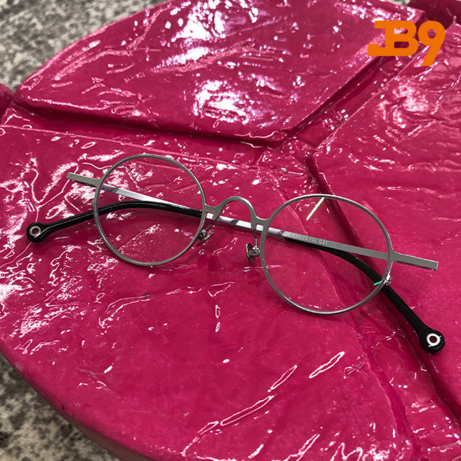 바로착용 알 작은 JB9 CARRY 3컬러 경량 블루라이트 차단안경 티타늄 튼튼한 동글이 가벼운 패션안경 돋보기 자외선차단