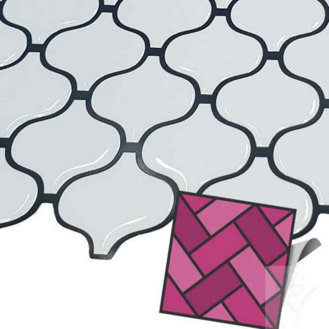 틱택타일 티커타일 다마스크 마블 붙이는타일 DIY 셀프인테리어, 1개