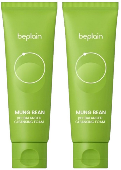 비건뷰티 비플레인 녹두 약산성 클렌징폼 80ml 2개