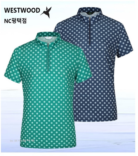 웨스트우드 여성 도트 프린트 반팔 집티 2컬러 WP2WTTS326