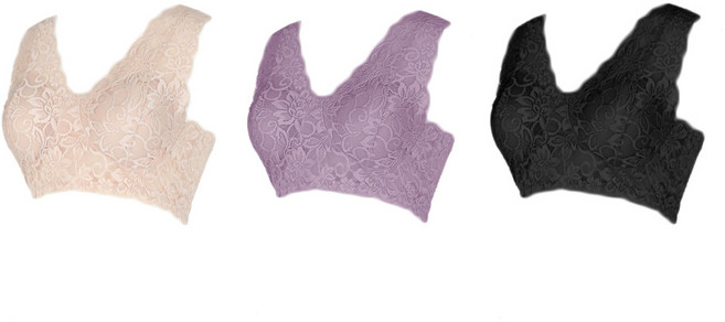 [국산] 이너리어 텐셀 레이스 노와이어 브라렛