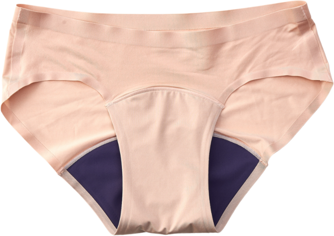 無痕日用中腰吸血月經褲 蜜桃膚, L(臀圍94-104cm)
