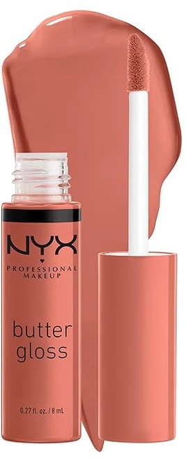 NYX 프로페셔널 메이크업 버터 글로스 끈적임 없는 립글로스, Bit Of Honey, 1개, 8ml - 쿠팡