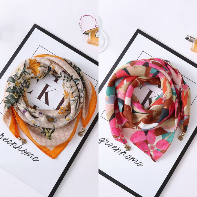 계절감성 트렌디한 간편 패션 자석 스카프 2종 세트