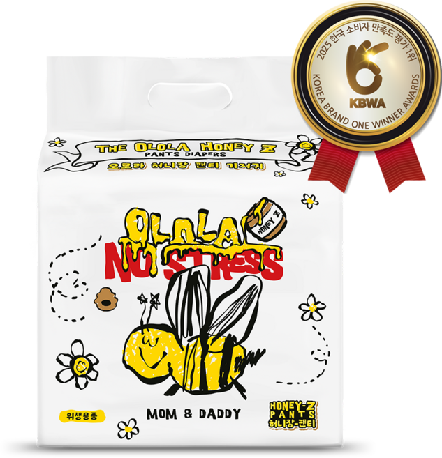 오로라 허니잠 팬티형 낮밤 기저귀 아동용, 빅형(Big), 18매