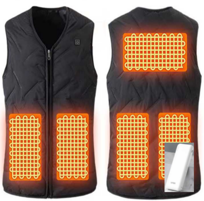 남자발열조끼 불사조 열선 방한 샤오미 USB 발열 조끼 KC인증 온열 보조배터리포함