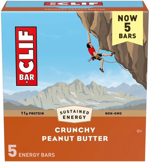 CLIF Bar 클리프바 크런치 피넛 버터 에너지바, 68g, 5개 - 쿠팡