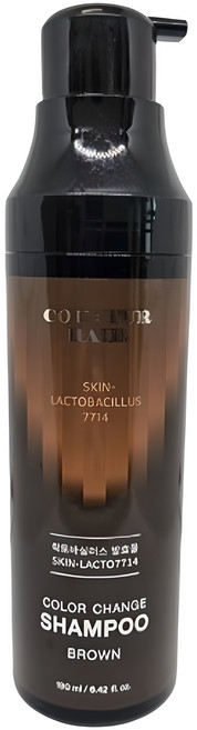 꾸띄르헤어 스킨락토7714 염색샴푸 시즌 4 갈색, 멋내기갈색, 1개, 190ml