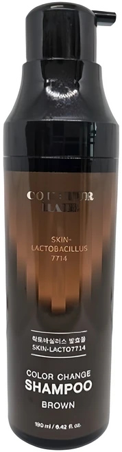 꾸띄르헤어 스킨락토7714 염색샴푸 시즌 4 갈색, 멋내기갈색, 1개, 190ml - 쿠팡