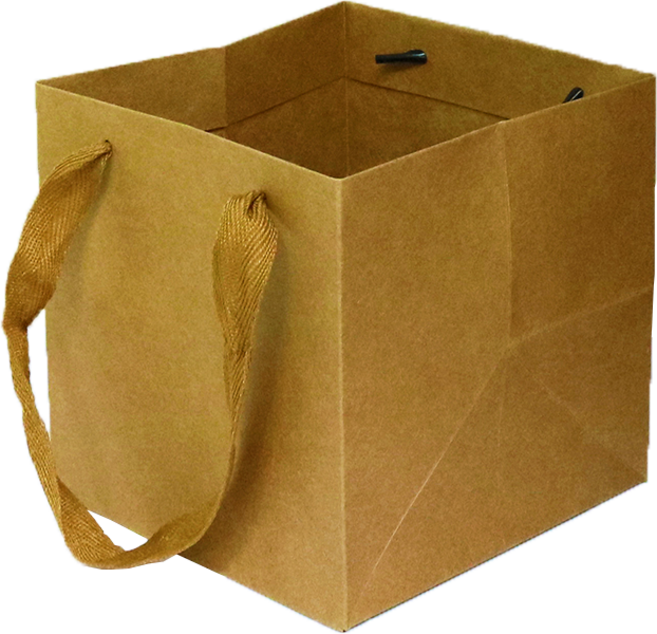 두꺼운 고급 종이쇼핑백 선물용 종이가방 무지 종이백 도시락 포장 쇼핑백 답례품 케이크 가방 1매, 크라프트