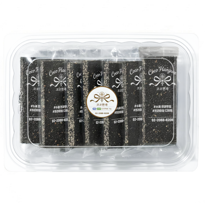 코코한과 수제 검정깨강정 고소한 달지않은 건강한 부모님 간식, 330g, 1개