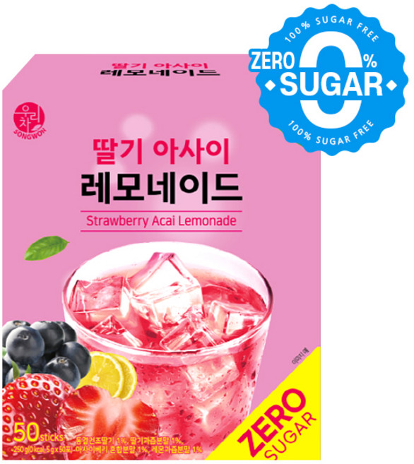 우리차 딸기 아사이 레모네이드, 5g, 50개입, 1개