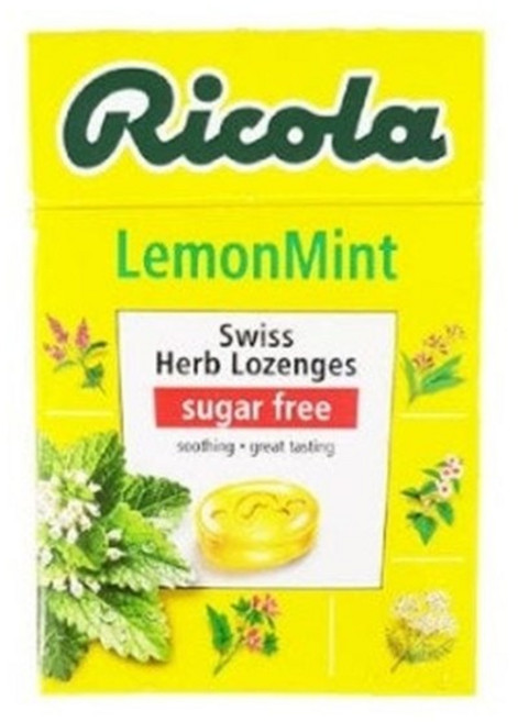 무설탕 스위스 허브캔디 리콜라 레몬민트, 40g, 40개