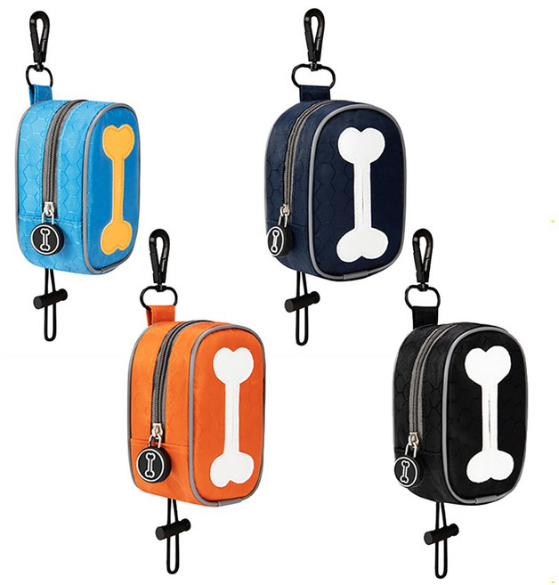 더바른 강아지 뼈다귀 가방 똥츄 케이스 디스펜서, 블루, 1개입, 1개