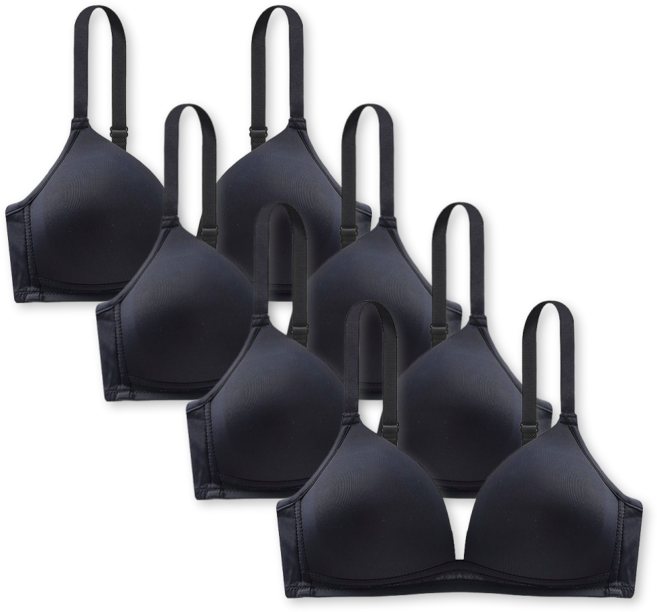 바디스윗 주니어 베이직 노와이어 심리스 브라 4종 세트