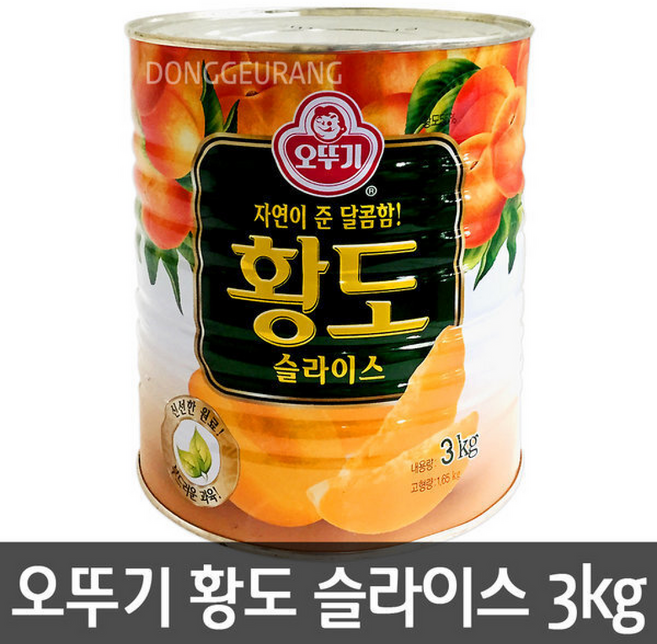 오뚜기 황도 슬라이스 /황도/백도/복숭아/통조림, 1개, 3kg