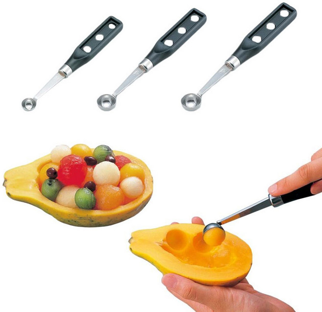 타이거크라운 과일 스쿱 화채 스푼 18mm 22mm 25mm, L-25mm, 1개