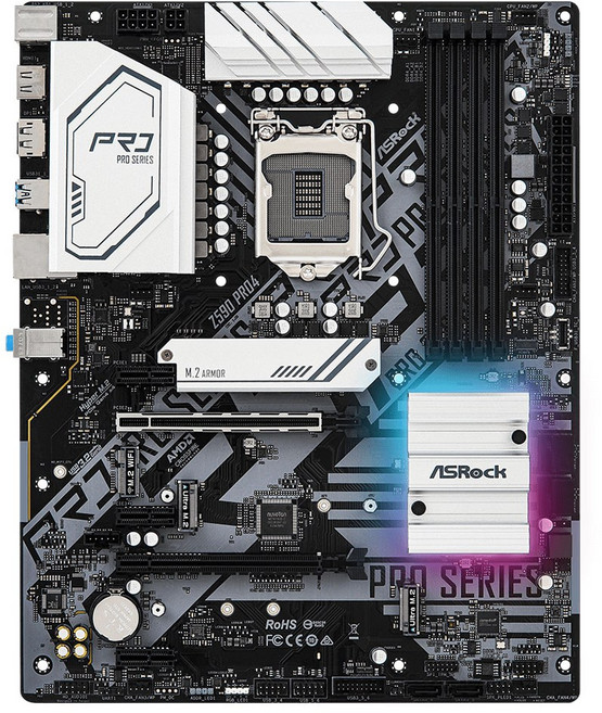 ASRock Z590 PRO4 ATX 1200 소켓 10세대 11세대 메인보드 백패널 포함