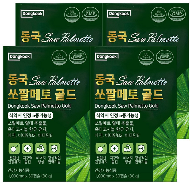 동국헬스케어 쏘팔메토 골드 30g, 30정, 4개