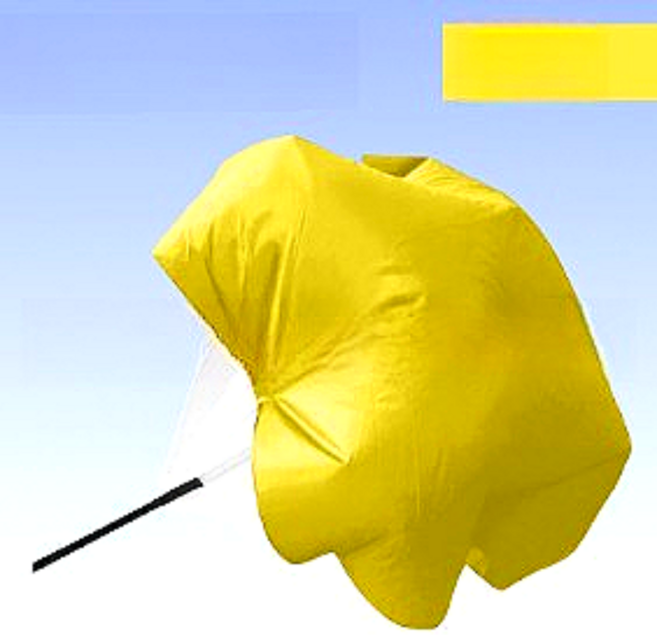 솔레르 재미있는 낙하산달리기, 옐로우, 1개