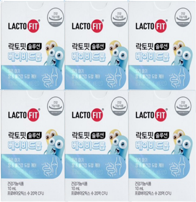 종근당 락토핏 솔루션 베이비드롭 10ml 6개, 6박스
