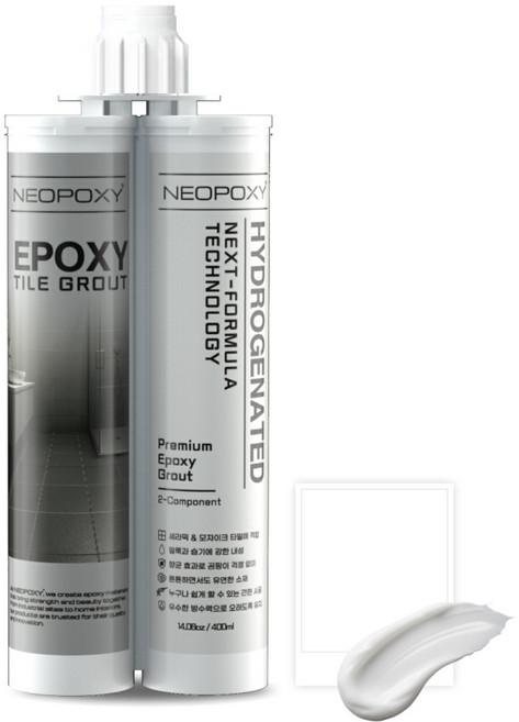 네오폭시 2액형 4세대 수소화 에폭시 줄눈제 타일 줄눈 시공 DIY, 01. 무광 화이트, 01. 무광 화이트, 1개